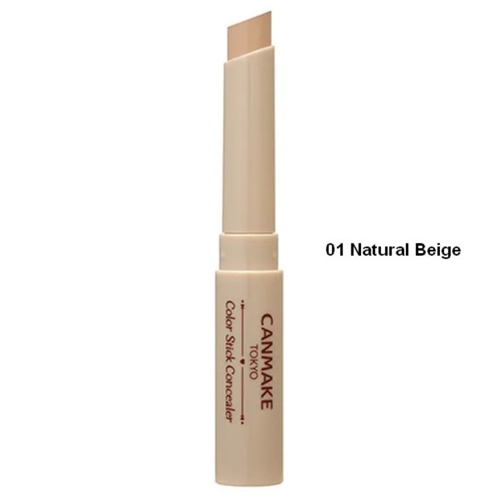 Corector stick Canmake, 1.9g, Natural Beige, pentru ten cu imperfectiuni