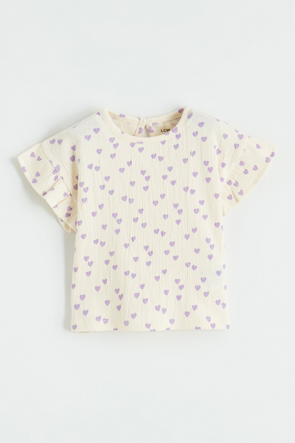 LC WAIKIKI, Set de tricou si pantaloni scurti cu imprimeu floral LC WAIKIKI, Set de tricou si pantaloni scurti cu imprimeu floral