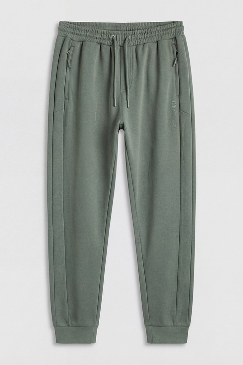 LC WAIKIKI, Pantaloni conici de trening din amestec de bumbac, Kaki