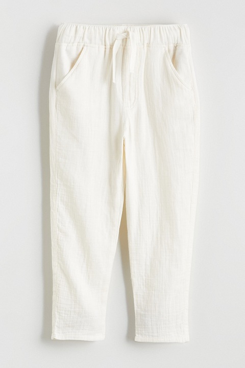 LC WAIKIKI, Pantaloni conici de bumbac, Alb murdar