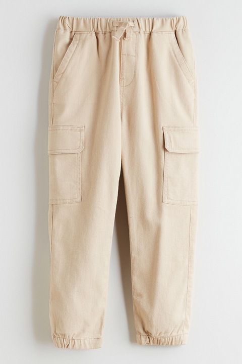 LC WAIKIKI, Pantaloni cargo cu talie ajustabila, Bej deschis