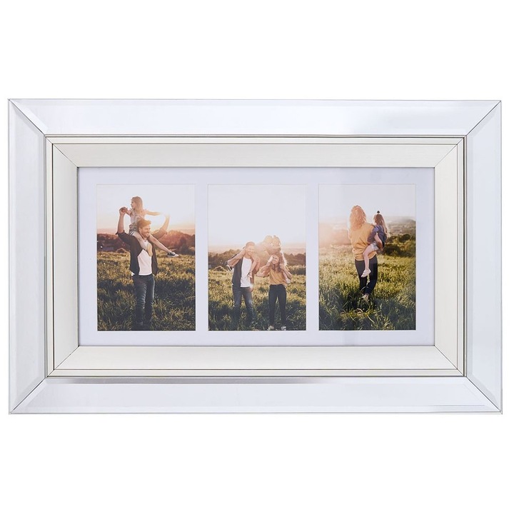 Rama pentru 3 fotografii Makeni Argintiu
