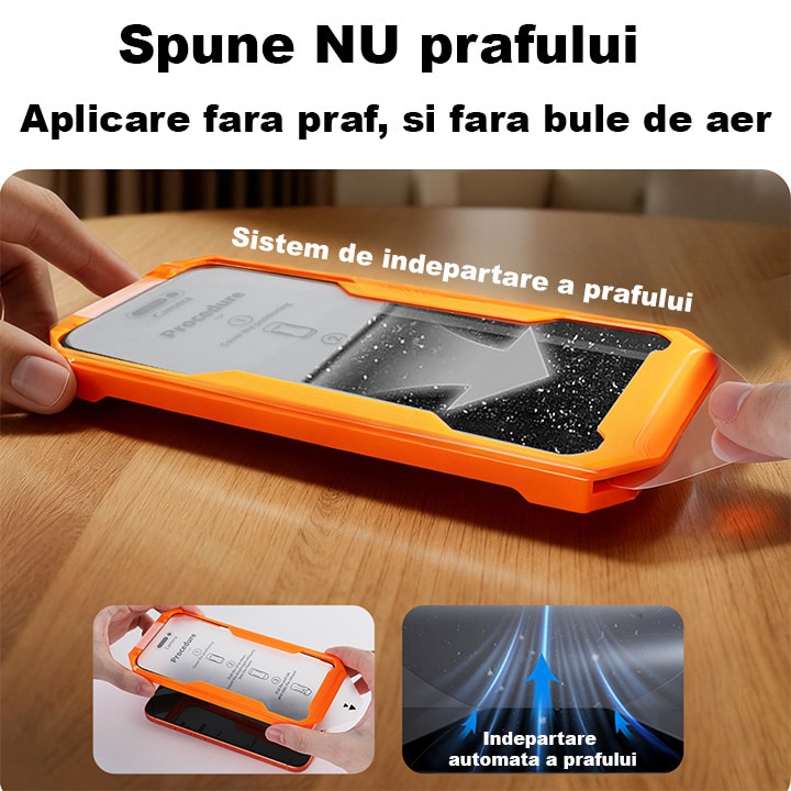 Folie Sticla Privacy pentru Samsung Galaxy S24 - 2 buc, HEYBINGO®, E-SNAP, din Sticla Securizata Duritate 9H, Cu Kit de Aplicare Instanta si Functie Automata de Indepartare a Prafului, Rezistenta la zgarieturi, Protectie Ecran Premium