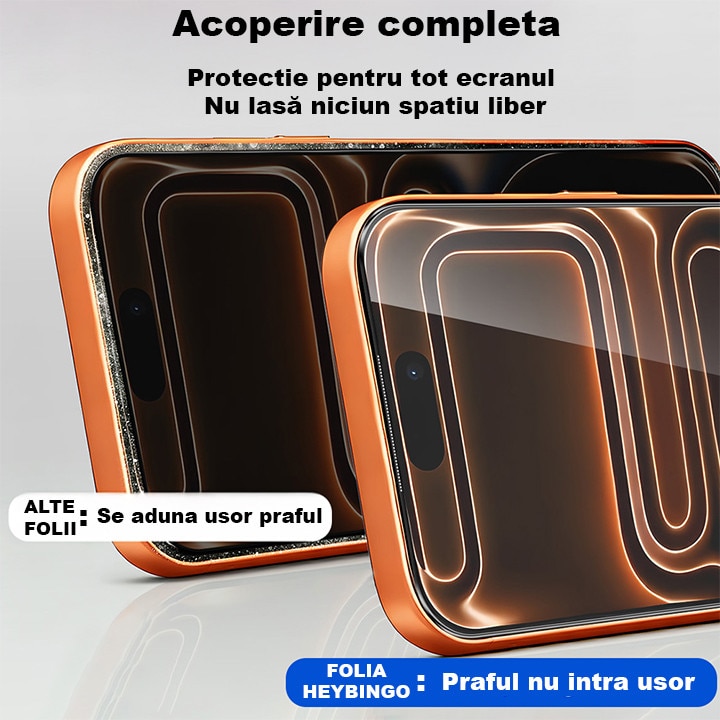 Folie Sticla HD pentru Samsung Galaxy S26 ULTRA - 2 buc, HEYBINGO®, E-SNAP, din Sticla Securizata Duritate 9H, Cu Kit de Aplicare Instanta si Functie Automata de Indepartare a Prafului, Rezistenta la zgarieturi, Protectie Ecran Premium