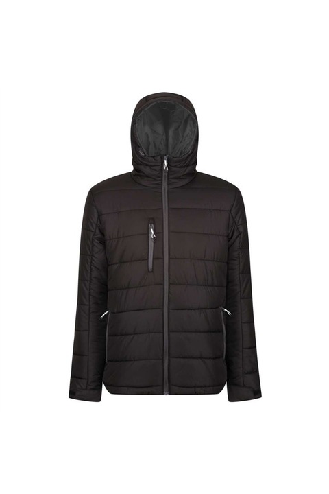 Geaca termica barbati, cu gluga, Regatta - RETRA241, Negru/Gri