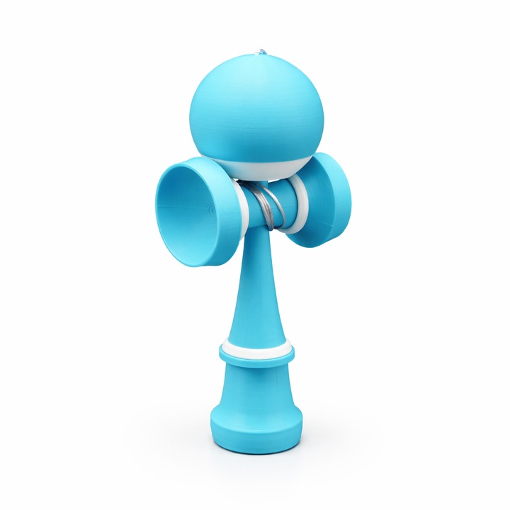 3D nyomtatott Kendama, ügyességi és koordinációs játék, gyerekeknek és felnőtteknek, kék - fehér