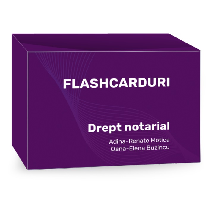 Set Flashcarduri Drept notarial, HAMANGIU, 232 cartonase, A6, vizual