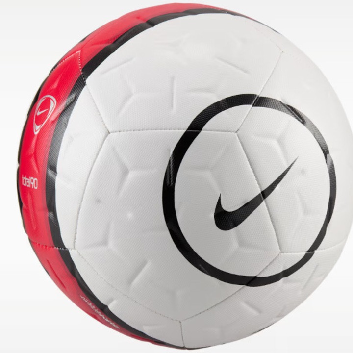 Minge fotbal Nike Academy T90, marime 5, alb/rosu
