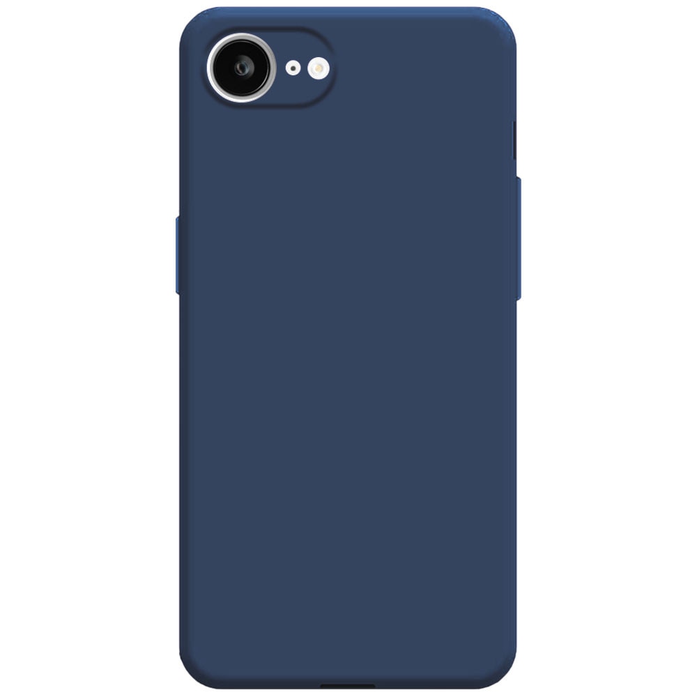 Husa pentru Apple iPhone 17e, Color Shield, Interior de catifea, Suprafata aderenta, Protectie antisoc, Margini ridicate, Regular Fit, Silicon, Albastru inchis