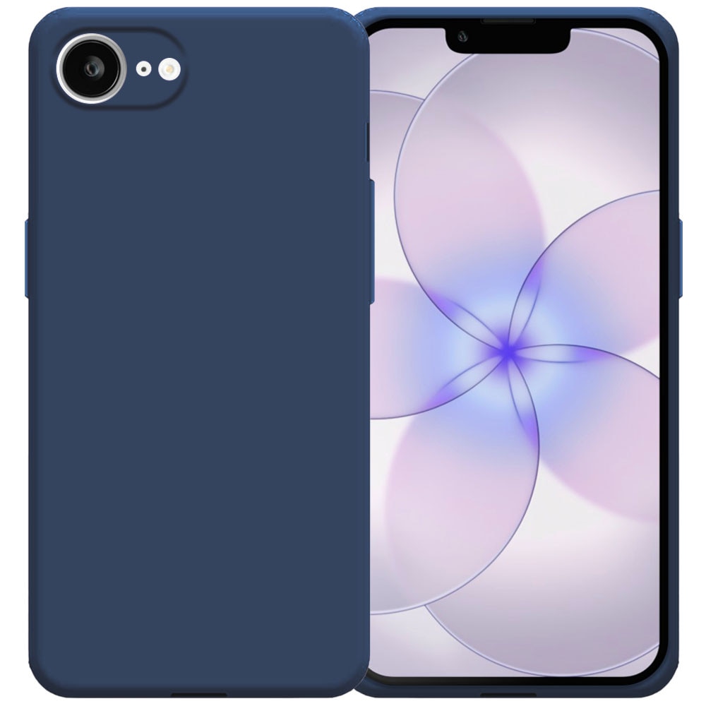 Husa pentru Apple iPhone 17e, Color Shield, Interior de catifea, Suprafata aderenta, Protectie antisoc, Margini ridicate, Regular Fit, Silicon, Albastru inchis