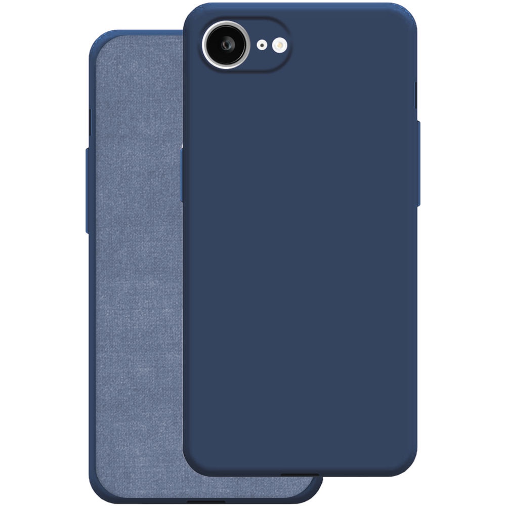 Husa pentru Apple iPhone 17e, Color Shield, Interior de catifea, Suprafata aderenta, Protectie antisoc, Margini ridicate, Regular Fit, Silicon, Albastru inchis