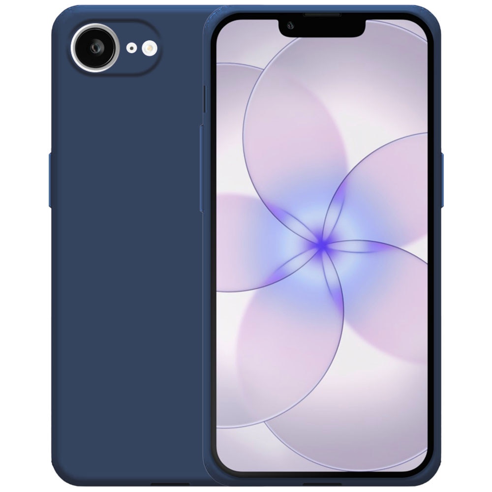 Husa pentru Apple iPhone 17e, Color Shield, Interior de catifea, Suprafata aderenta, Protectie antisoc, Margini ridicate, Regular Fit, Silicon, Albastru inchis