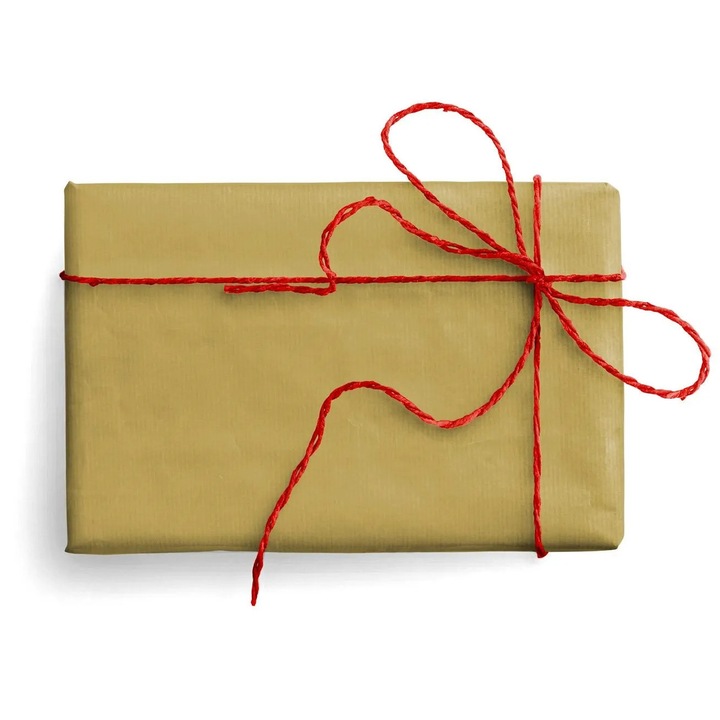 Hartie de impachetat cadouri Kraft pliata aurie Kartos