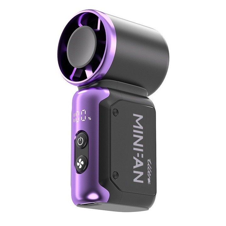 Ventilátor JWE Mini, USB, kefe nélküli motor, hordozható, hosszú üzemidő