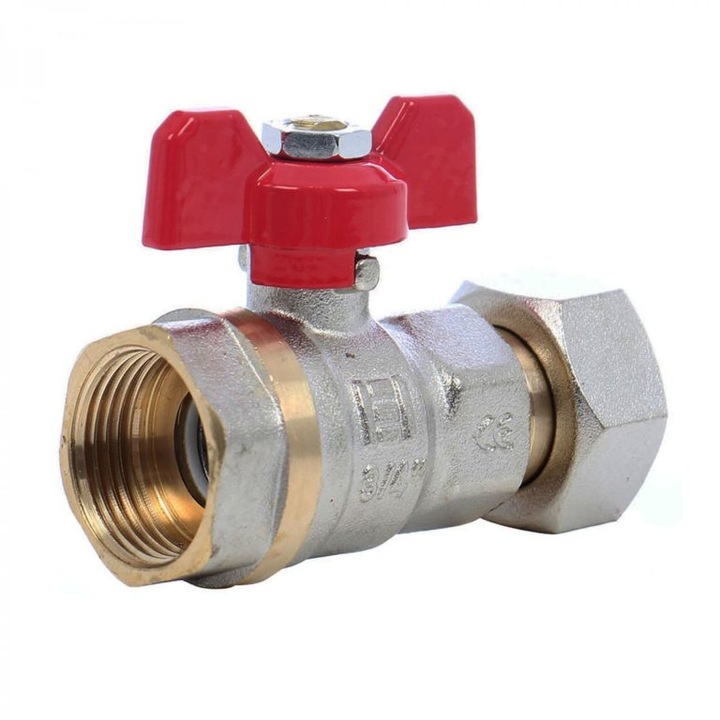 Robinet cu bila, Ermetiq, semiolandez, 3/4 inch, alama