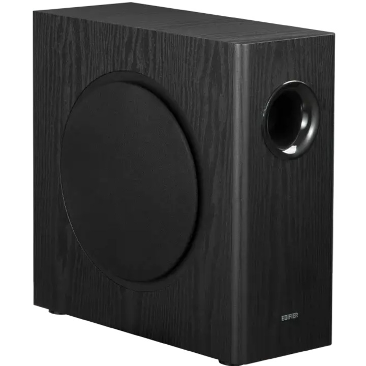 Subwoofer activ Edifier T5S-BK, 70W, RCA Line-in, Negru