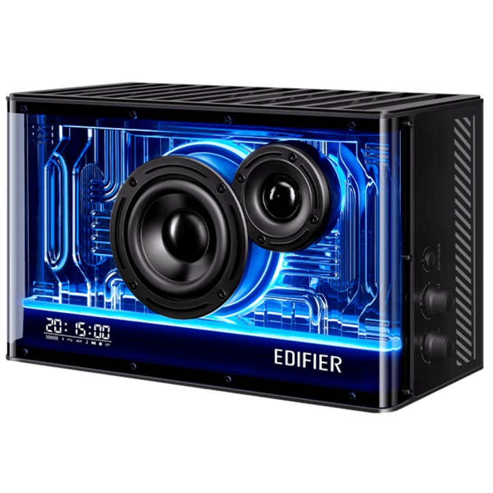 Boxe desktop Edifier QD35-BK, 40W, Bluetooth, GaN charger 35W, Negru