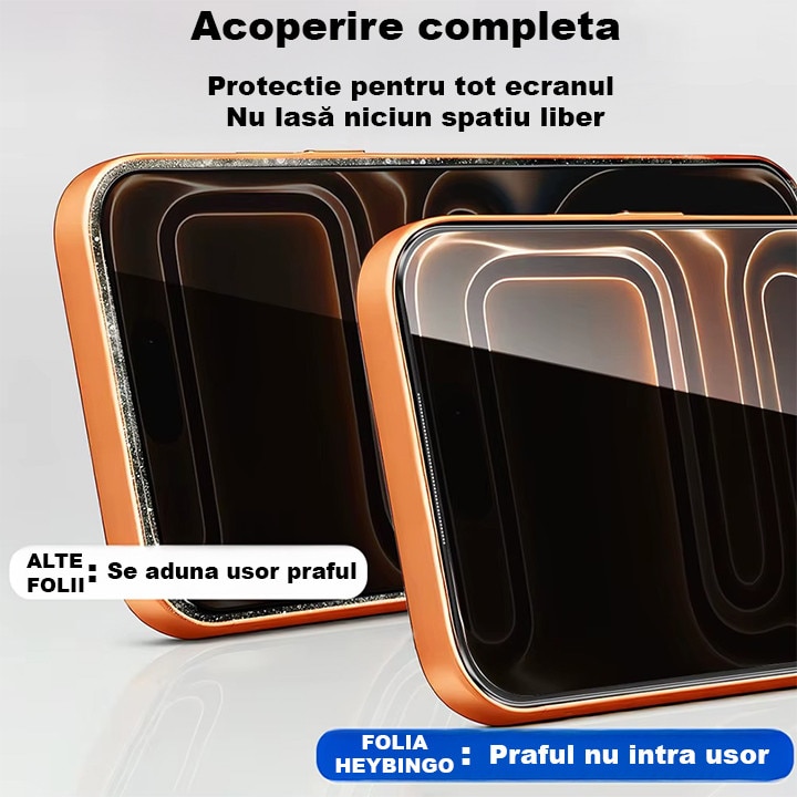 Folie Sticla Privacy pentru Samsung Galaxy S24 - 2 buc, HEYBINGO®, E-SNAP, din Sticla Securizata Duritate 9H, Cu Kit de Aplicare Instanta si Functie Automata de Indepartare a Prafului, Rezistenta la zgarieturi, Protectie Ecran Premium