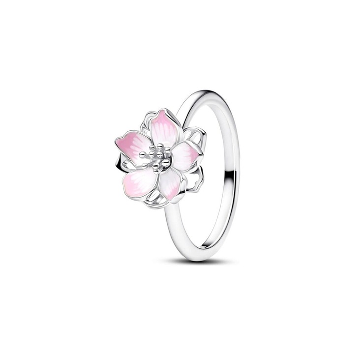 Inel Dama Pandora, argint Sterling 925, roz, marime 12