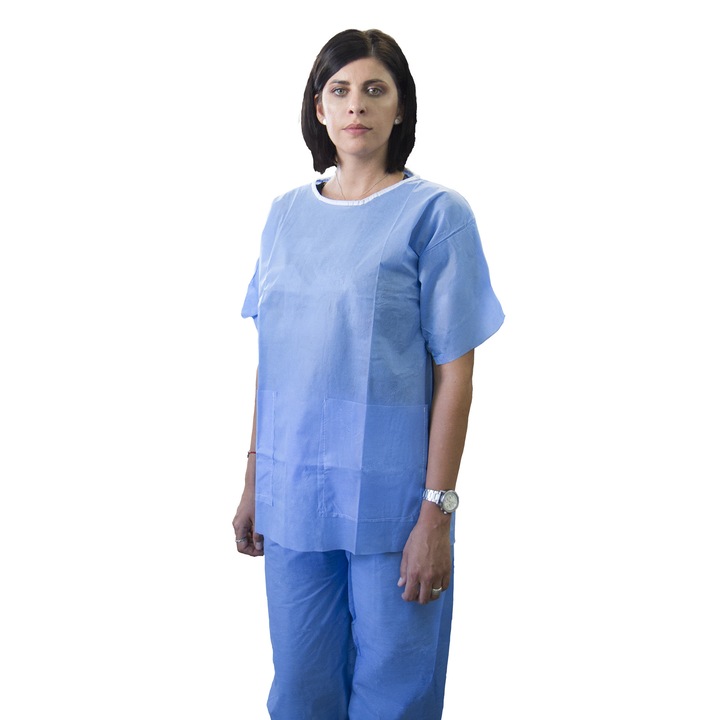 Costum pijama unica folosinta, PRIMA, albastru, marimea L