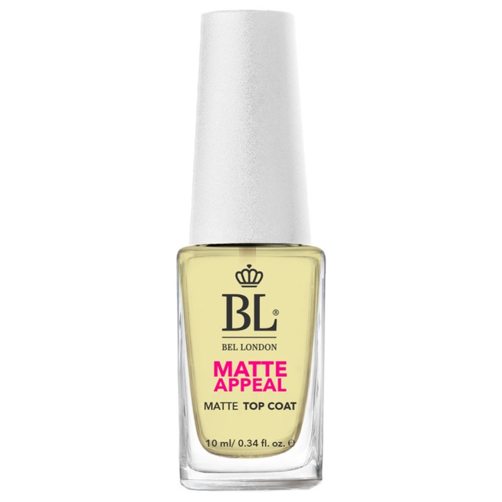 Lac de unghii, BEL London, Top Coat Mat, 10 ml