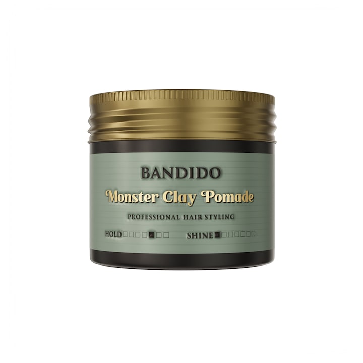 Pomada pentru păr Bandido Monster Clay, 125ml, fixare lejeră, argilă, pentru bărbați