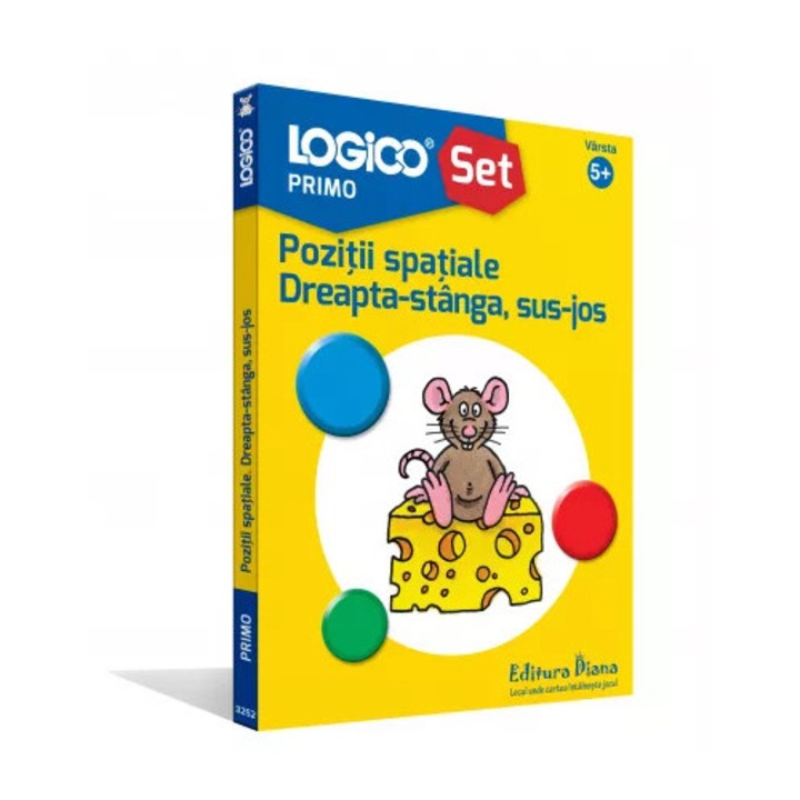 Mapa Pozitii spatiale, Editura Diana, Logico Primo, 5+, dreptă-stângă, sus-jos