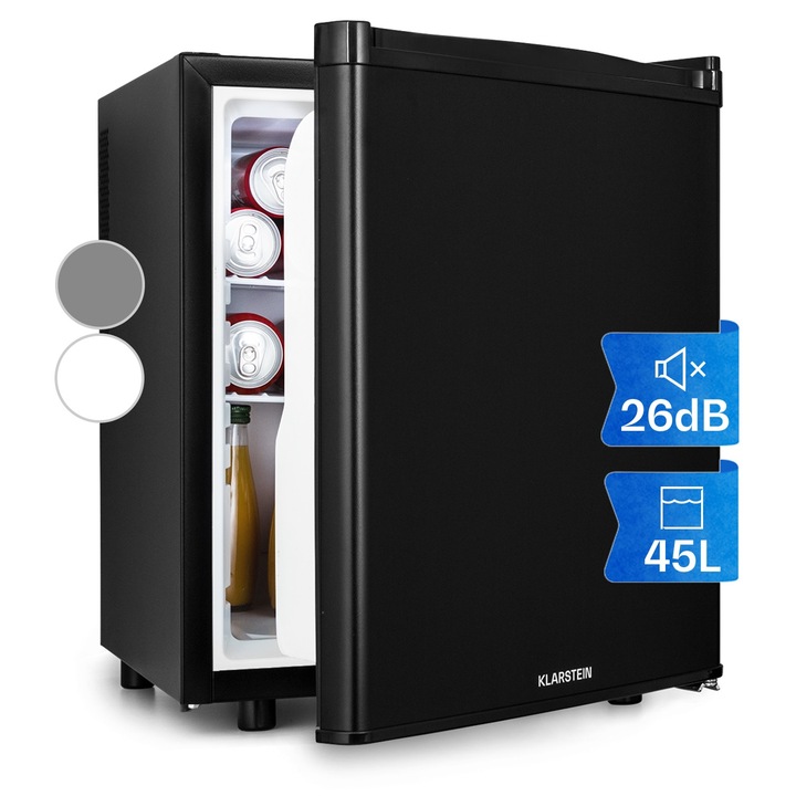 Klarstein, Happy Hour 45, Mini-Frigider, Minibar, Frigider Pentru Bauturi, 45 Litri, 26 Db