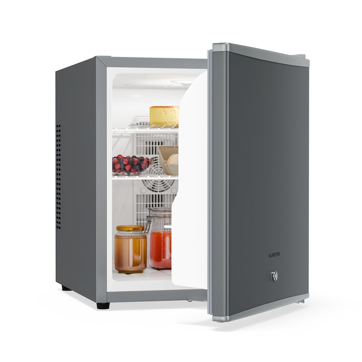 Mini-Frigider Klarstein Matterhorn 44, 44 Litri, Silențios 35 dB, Cu Cheie, 43x53x51cm