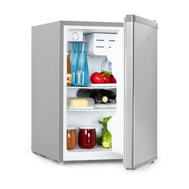 Mini-Frigider Klarstein Cool Kid, 66 L, Compartiment Congelator 4 L, Inox, 41 dB, 44,5x63x51 cm