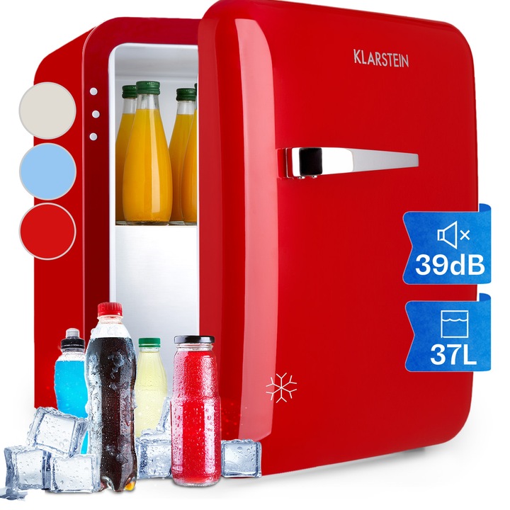 Klarstein, Luminance Frost, Frigider, 91 L, F, F, Compartiment Pentru Legume, 2 Rafturi De Sticla, Alb