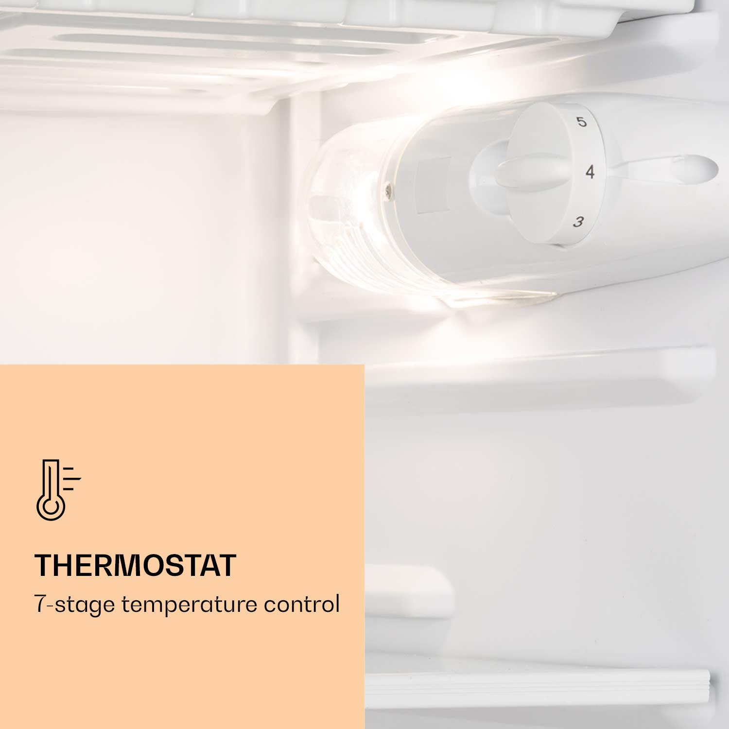 Klarstein, Luminance Frost, Frigider, 91 L, F, F, Compartiment Pentru Legume, 2 Rafturi De Sticla, Alb