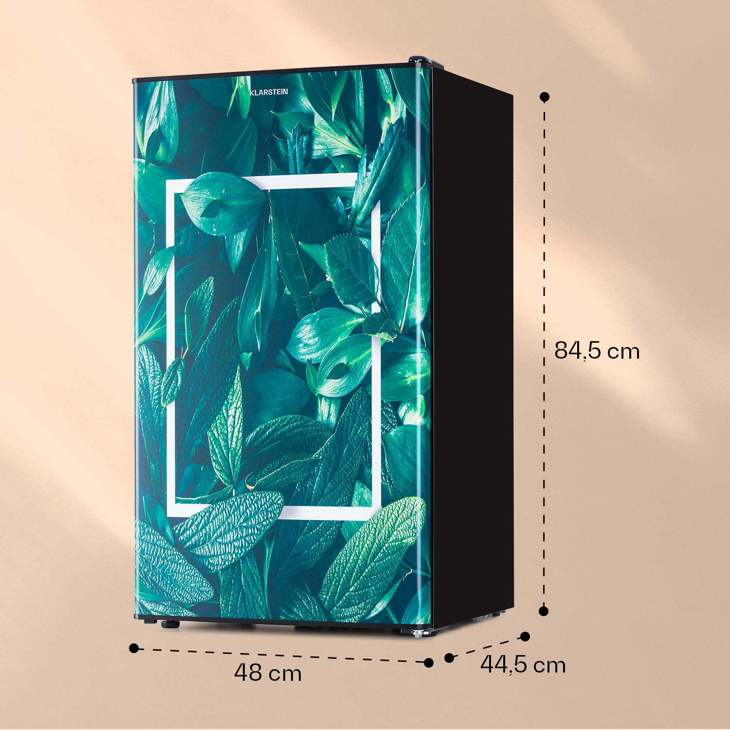 Frigider cu congelator Klarstein CoolArt, 79L, 9L, design modern, dimensiuni 48x84,5x44,5cm