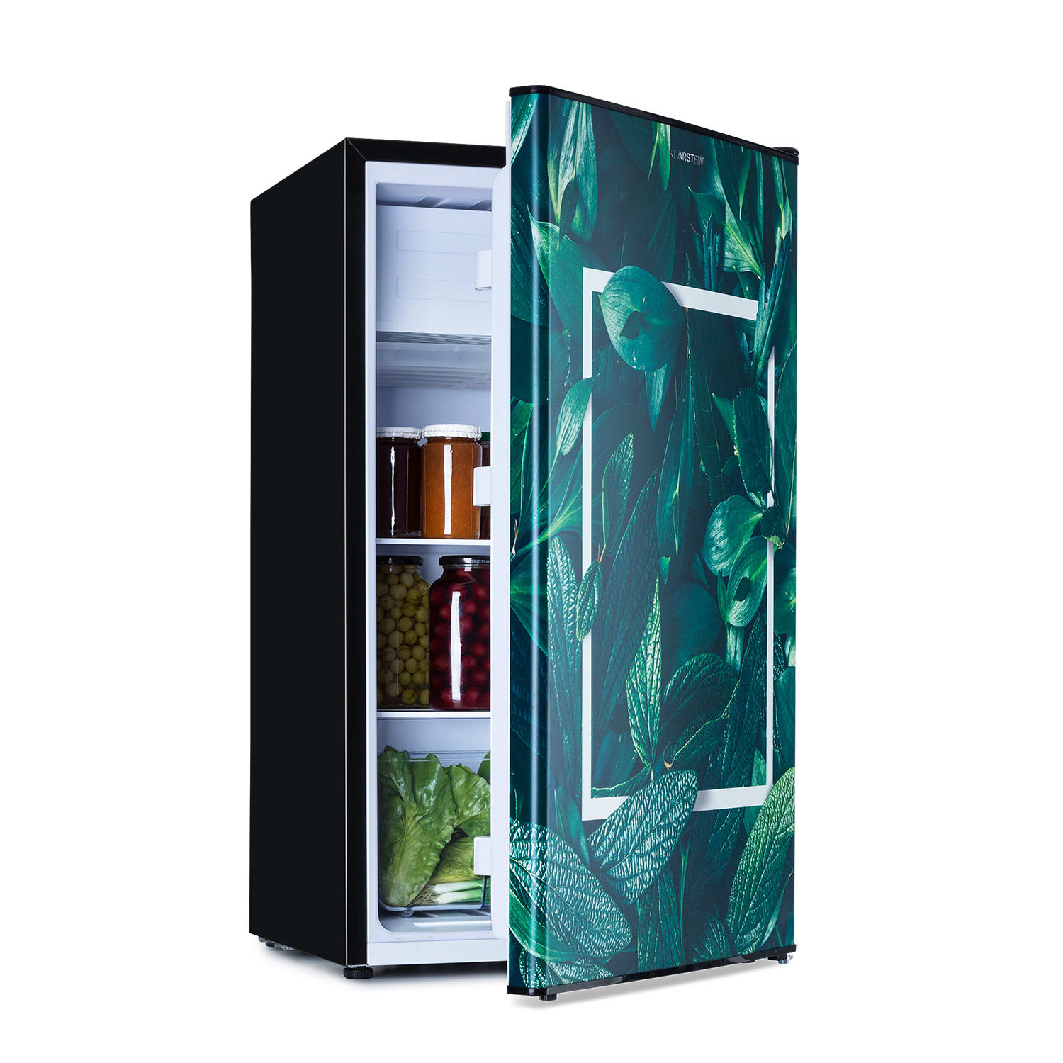 Frigider cu congelator Klarstein CoolArt, 79L, 9L, design modern, dimensiuni 48x84,5x44,5cm