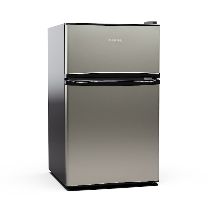 Klarstein, Big Daddy Cool, Frigider-Congelator, 61/25 L, 2 Nivele, Otel Inoxidabil