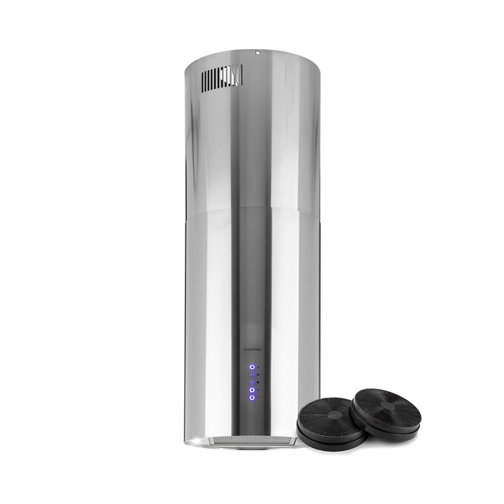 Hota insula Klarstein Beretta, 35 cm, recirculare, 650 m/h, LED, otel inoxidabil