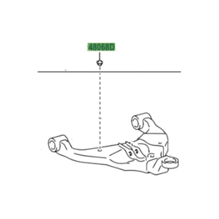 Toyota 90950-T1018 billenő konzol klip, Toyota Hilux, Land Cruiser, Fortuner modellekhez, új