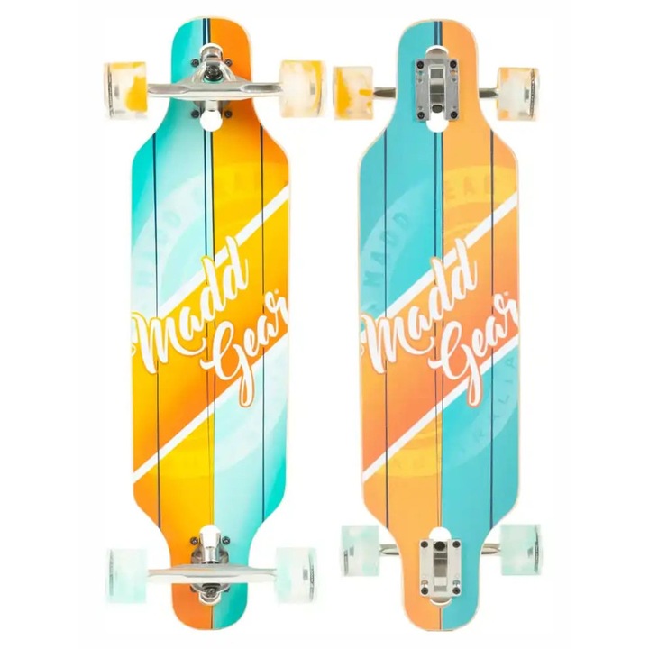 Deskorolca Madd Gear Drop Through Cruiser 31", 8 straturi artar, 70mm, multicolor