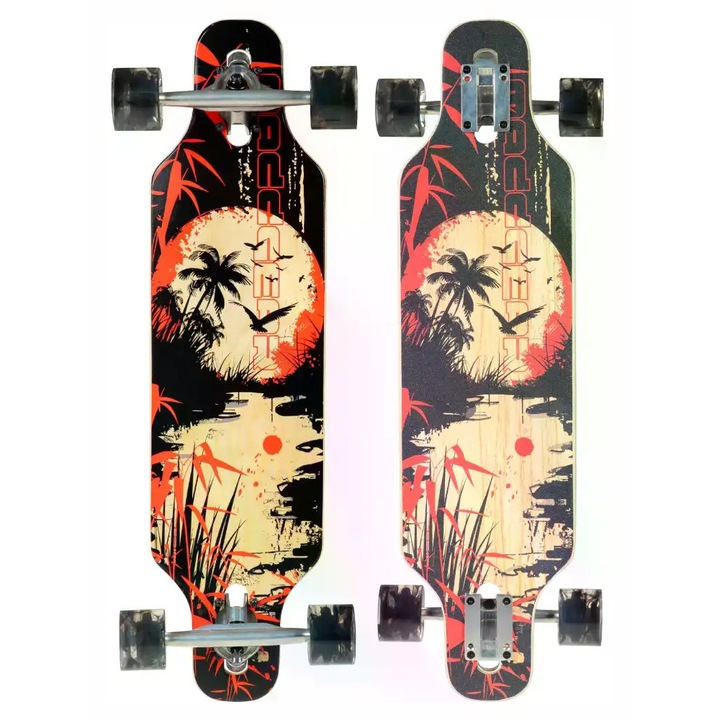 Deskorola Madd Gear Drop Through Cruiser 31", 8 straturi artar, 70mm, Twilight Lagoon