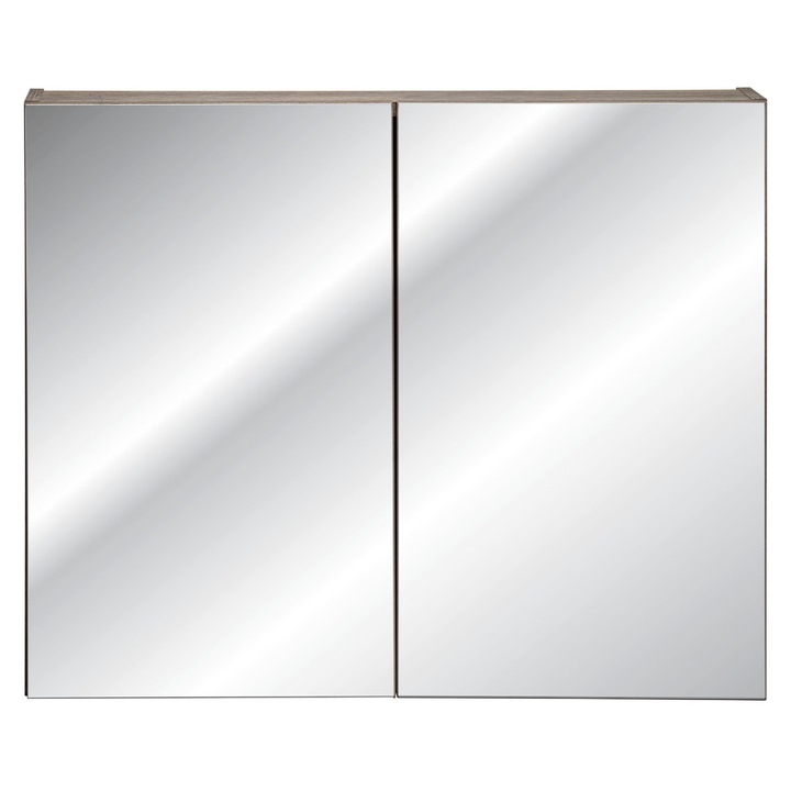 Dulap cu oglinda Comad, 80 x 17 x 65 cm, 2 usi, Santa Fe Oak, Dab Santa Fe Vintage