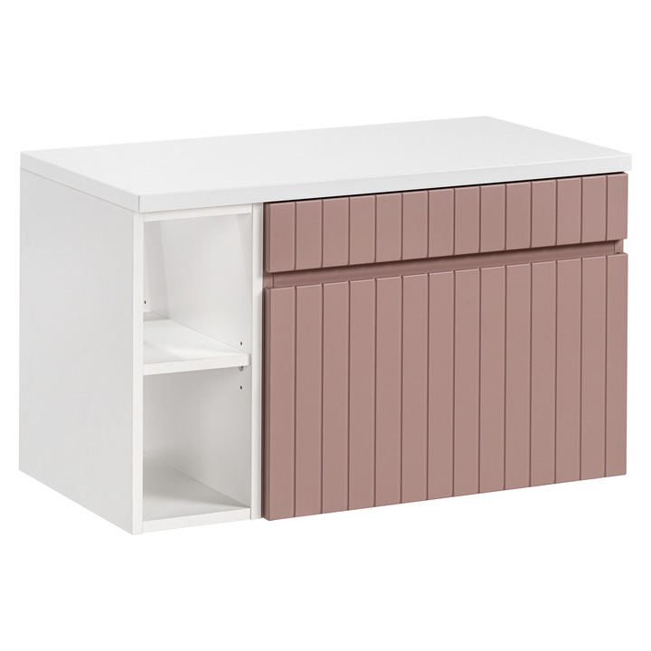 Mobilier de baie, Comad Iconic Rose, Roz, 80 cm