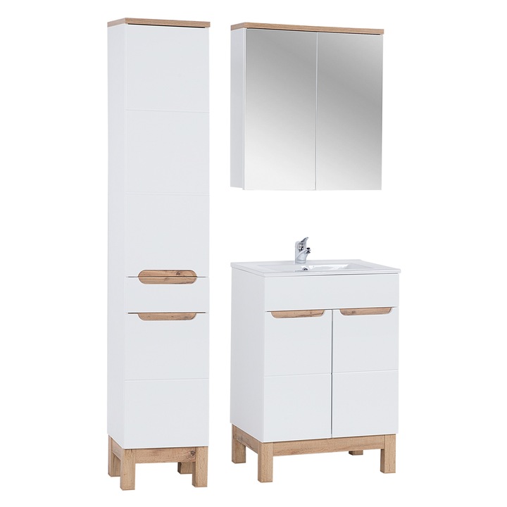 Set mobilier baie Bali White, 60cm, Comad