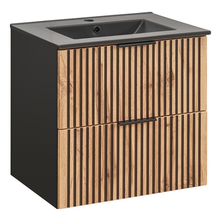 Set mobilier baie Xilo, 60cm, cu umywalka, 2 ani garantie