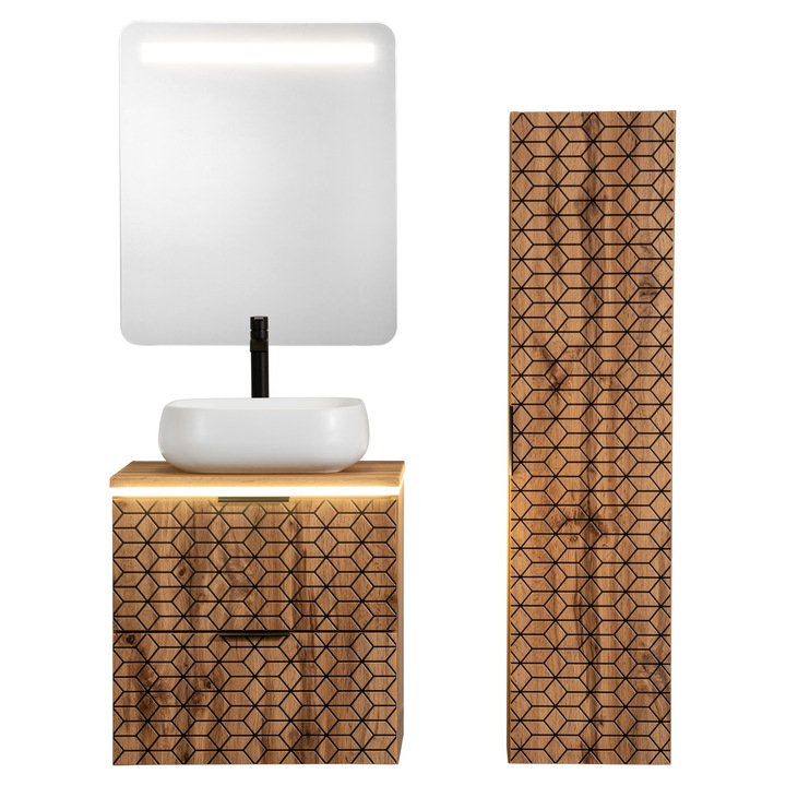 Lavoar nablat, Comad, alb mat, 45x40x14,5cm, 2 ani garantie