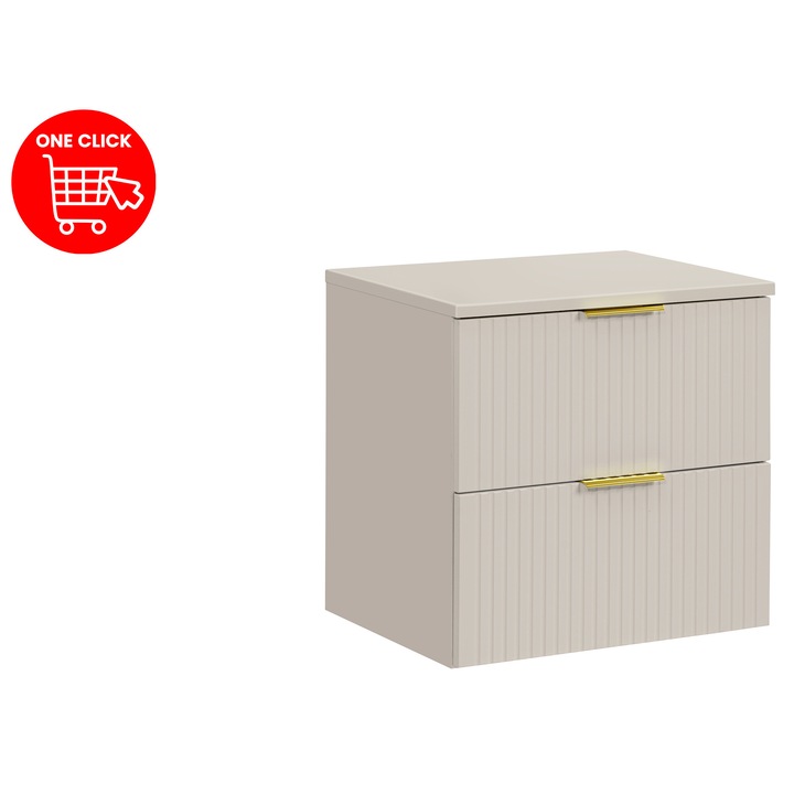 Mobilier de baie, Comad Adel Cashmere, 60x46cm, 2 sertare