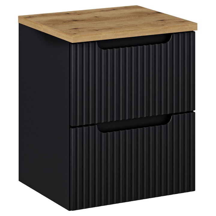 Mobilier de baie, Comad Nova Black, 50x40cm