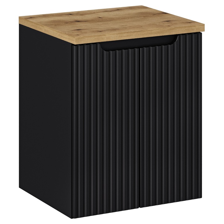 Dulap baie Comad Nova Black, 50x40cm