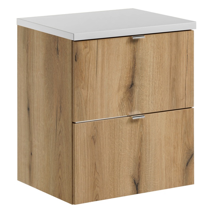 Set mobilier baie Comad Nova Oak, 50x40cm