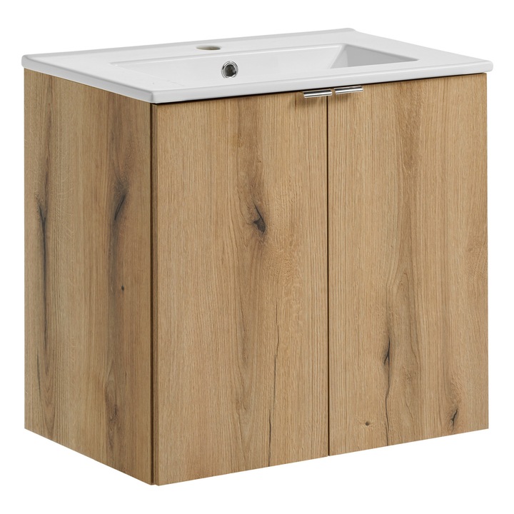 Set mobilier baie Comad Nova Oak, 60x40cm