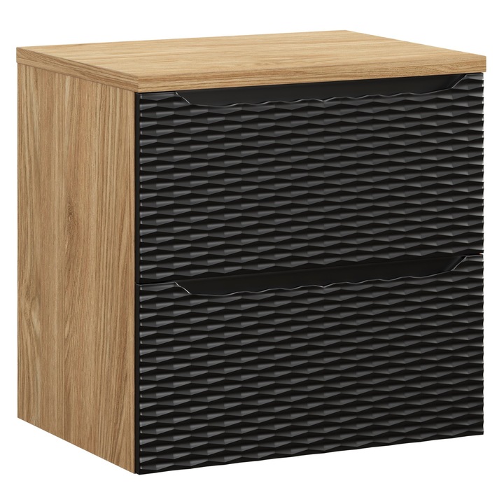 Set mobilier baie Comad Ocean Black, 60x46cm